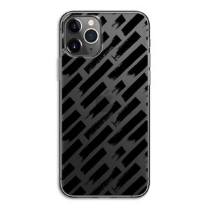 Zwarte vegen: iPhone 11 Pro Transparant Hoesje