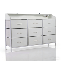 Ladekast voor de Slaapkamer Opbergkast met Ledverlichting en Oplaadstation