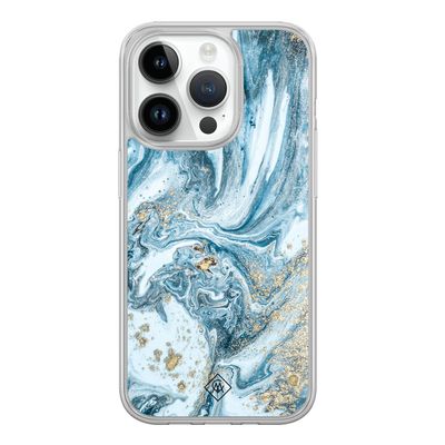 iPhone 14 Pro hybride hoesje - Marble sea