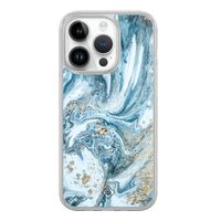 iPhone 14 Pro hybride hoesje - Marble sea