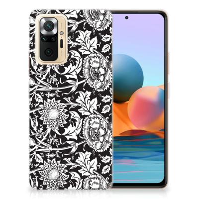 Xiaomi Redmi Note 10 Pro | TPU Case | Black Flowers