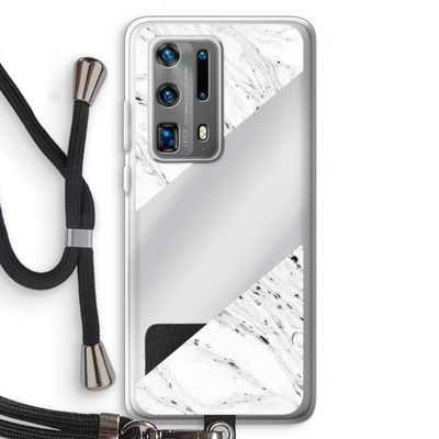 Biggest stripe: Huawei P40 Pro Plus Transparant Hoesje met koord