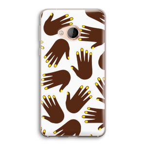 Hands dark: HTC U Play Transparant Hoesje
