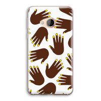 Hands dark: HTC U Play Transparant Hoesje