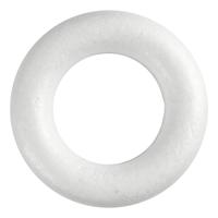 Creativ Company Ringen met platte achterkant wit, 20cm