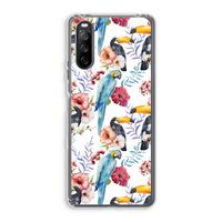 Bloemen tukan: Sony Xperia 10 III Transparant Hoesje