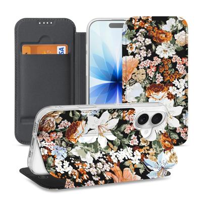 Apple iPhone 17 Smart Cover Hoesje Dark Flowers