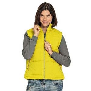 Basic bodywarmer geel voor dames   -