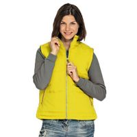 Basic bodywarmer geel voor dames   - - thumbnail