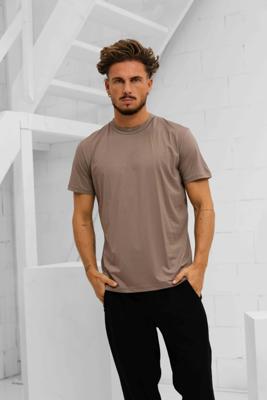 Richesse Matt Essential T-Shirt Heren Donkerbruin - Maat XL - Kleur: Donkerbruin | Soccerfanshop