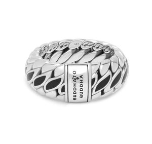 Buddha to Buddha 490BL Ring Ben Special Ring Black zilver-zwart Maat 18