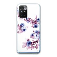 Waterverf bloemen: Xiaomi Redmi 10 Transparant Hoesje
