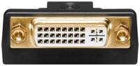 Goobay 51720 tussenstuk voor kabels DisplayPort DVI-D Zwart - thumbnail