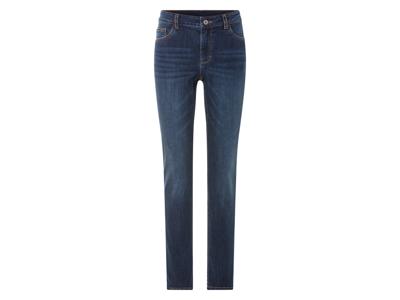 esmara Dames jeans - Slim fit (46 (lange lengte), Blauw)