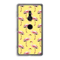 Flamingo's geel: Sony Xperia XZ2 Transparant Hoesje
