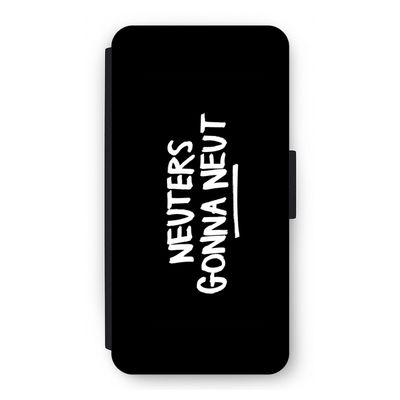 Neuters (zwart): iPhone 12 Flip Hoesje