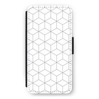 Zwart-witte kubussen: iPhone 11 Flip Hoesje