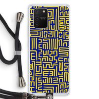 Majorelle Blue Print: Samsung Galaxy S10 Lite Transparant Hoesje met koord