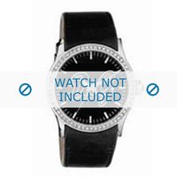 Horlogeband Dolce & Gabbana DW0267 Leder Zwart 24mm - thumbnail