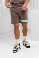 Malelions Captain Korte Broek Heren Bruin/Lichtblauw - Maat S - Kleur: LichtblauwBruin | Soccerfanshop