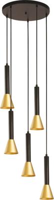 Searchlight Design hanglampMarbles 5-lichts - 13611-5BGO