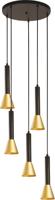 Searchlight Design hanglampMarbles 5-lichts - 13611-5BGO