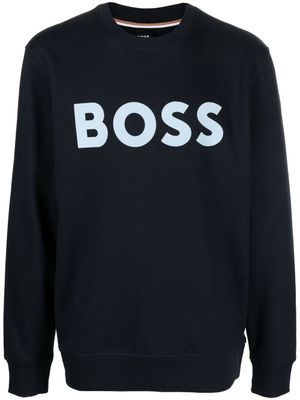 BOSS sweat en coton à logo imprimé - Bleu BOSS sweat en coton à logo imprimé - Bleu