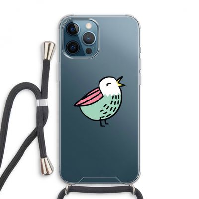 Birdy: iPhone 12 Pro Max Transparant Hoesje met koord