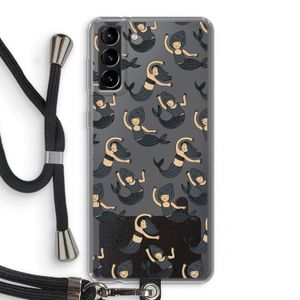 Zeemeermin: Samsung Galaxy S21 Plus Transparant Hoesje met koord