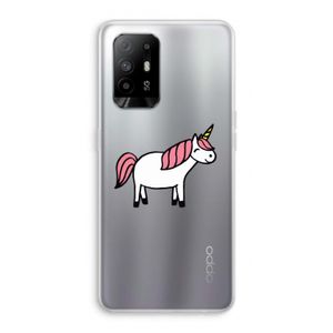 Eenhoorn: Oppo A94 5G Transparant Hoesje