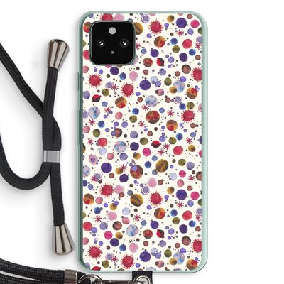 Planets Space: Pixel 5a 5G Transparant Hoesje met koord