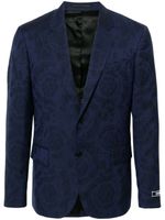 Versace blazer à motif Barocco en jacquard - Bleu