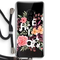 Hello in flowers: Xiaomi Mi Mix 2 Transparant Hoesje met koord