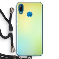 Minty mist pastel: Huawei P20 Lite Transparant Hoesje met koord