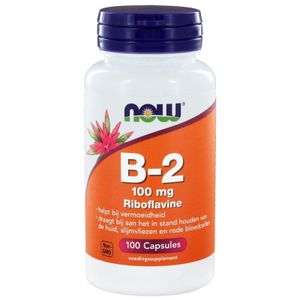 NOW Vitamine B2 100 mg (100 caps)