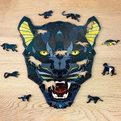 Eco Wood Art Houten Puzzel Panter