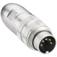 Lumberg 0331 08 DIN-connector Stekker, recht Aantal polen: 8 Zilver 1 stuk(s)