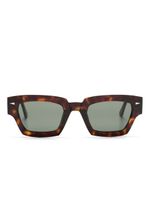 Ahlem lunettes de soleil Magenta à monture rectangulaire - Marron