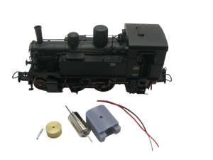 micromotor HR006F HO motor ombouwset voor Roco FS BR 875, FS BR 880, ET 91 / BR 491 / Gläserner Zug