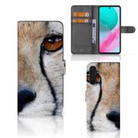 Samsung Galaxy M54 | Telefoonhoesje | Met pasjeshouder | Cheetah