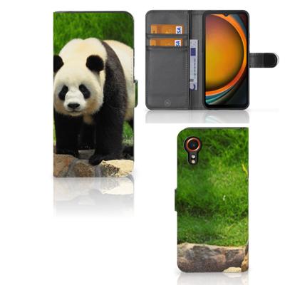 Samsung Galaxy Xcover 7 | Telefoonhoesje | Met pasjeshouder | Panda