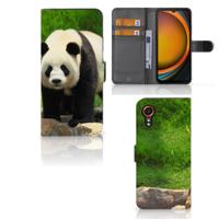 Samsung Galaxy Xcover 7 | Telefoonhoesje | Met pasjeshouder | Panda Samsung Galaxy Xcover 7 | Telefoonhoesje | Met pasjeshouder | Panda