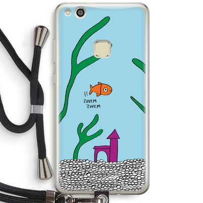 Aquarium: Huawei Ascend P10 Lite Transparant Hoesje met koord