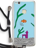 Aquarium: Huawei Ascend P10 Lite Transparant Hoesje met koord