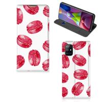 Samsung Galaxy M51 | Flip Style Cover | Pink Macarons