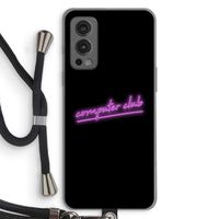 Vice Black: OnePlus Nord 2 5G Transparant Hoesje met koord