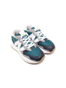 New Balance Kids baskets lacées à patch logo - Bleu