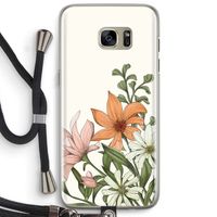 Floral bouquet: Samsung Galaxy S7 Edge Transparant Hoesje met koord