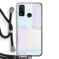 Square pastel: Huawei P Smart (2020) Transparant Hoesje met koord
