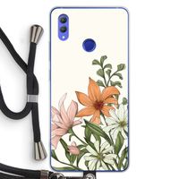 Floral bouquet: Honor Note 10 Transparant Hoesje met koord Floral bouquet: Honor Note 10 Transparant Hoesje met koord